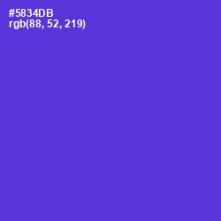 #5834DB - Purple Heart Color Image