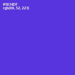#5834DF - Purple Heart Color Image