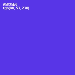 #5835E6 - Purple Heart Color Image