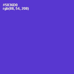 #5836D0 - Purple Heart Color Image