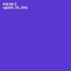 #5838CE - Purple Heart Color Image