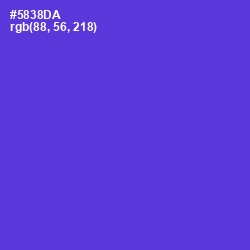 #5838DA - Purple Heart Color Image