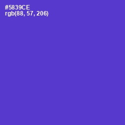 #5839CE - Purple Heart Color Image