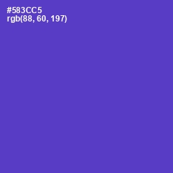 #583CC5 - Purple Heart Color Image