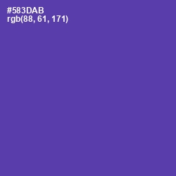 #583DAB - Royal Purple Color Image