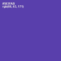 #583FAB - Royal Purple Color Image