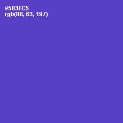 #583FC5 - Purple Heart Color Image