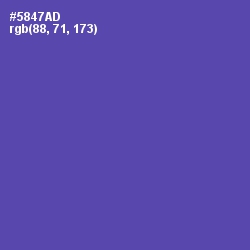 #5847AD - Blue Violet Color Image