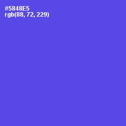 #5848E5 - Royal Blue Color Image
