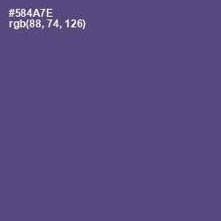 #584A7E - Comet Color Image