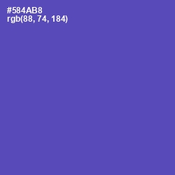 #584AB8 - Blue Violet Color Image