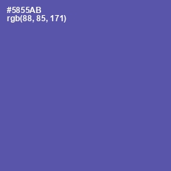 #5855AB - Blue Violet Color Image