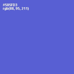 #585FD3 - Indigo Color Image