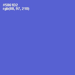 #5861D2 - Indigo Color Image