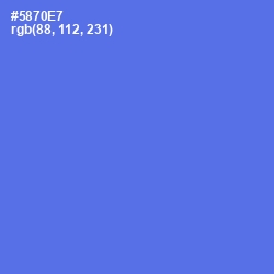 #5870E7 - Royal Blue Color Image