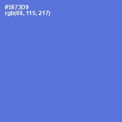 #5873D9 - Indigo Color Image