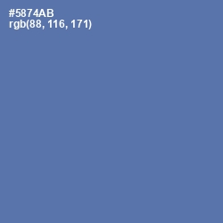 #5874AB - San Marino Color Image