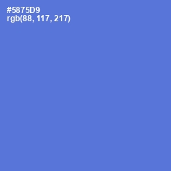#5875D9 - Indigo Color Image