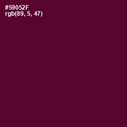 #59052F - Bordeaux Color Image