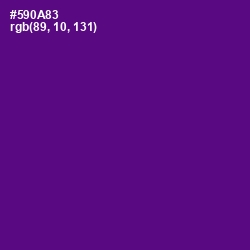 #590A83 - Pigment Indigo Color Image