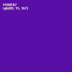 #590FA7 - Purple Color Image
