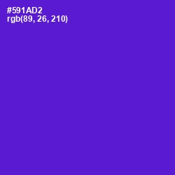 #591AD2 - Purple Heart Color Image
