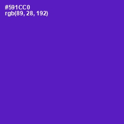 #591CC0 - Purple Heart Color Image