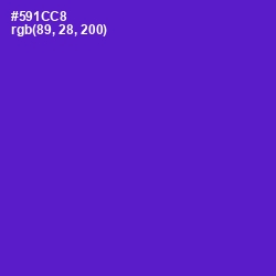 #591CC8 - Purple Heart Color Image