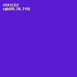 #591CD2 - Purple Heart Color Image