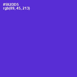 #592DD5 - Purple Heart Color Image