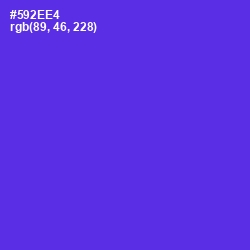 #592EE4 - Purple Heart Color Image
