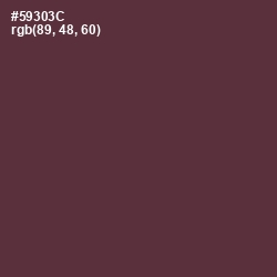 #59303C - Congo Brown Color Image