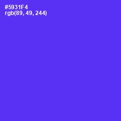 #5931F4 - Purple Heart Color Image