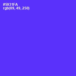 #5931FA - Purple Heart Color Image