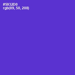 #5932D0 - Purple Heart Color Image