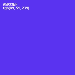 #5933EF - Purple Heart Color Image