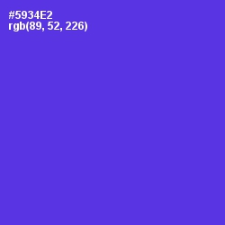 #5934E2 - Purple Heart Color Image