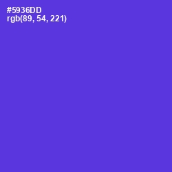 #5936DD - Purple Heart Color Image