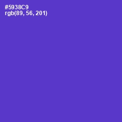 #5938C9 - Purple Heart Color Image