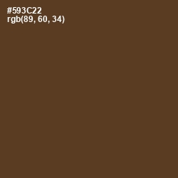 #593C22 - Irish Coffee Color Image