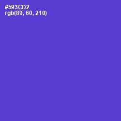 #593CD2 - Purple Heart Color Image