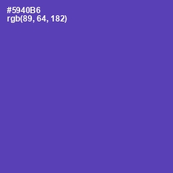 #5940B6 - Blue Violet Color Image