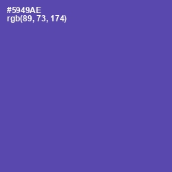 #5949AE - Blue Violet Color Image