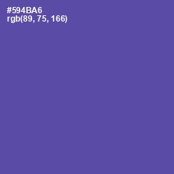 #594BA6 - Butterfly Bush Color Image