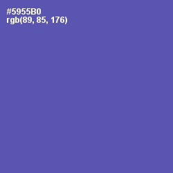 #5955B0 - Blue Violet Color Image