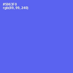 #5963F0 - Royal Blue Color Image