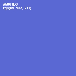 #5968D3 - Indigo Color Image