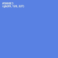 #5980E3 - Havelock Blue Color Image