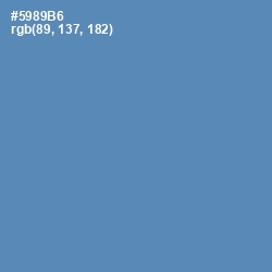 #5989B6 - Hippie Blue Color Image
