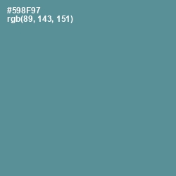 #598F97 - Smalt Blue Color Image